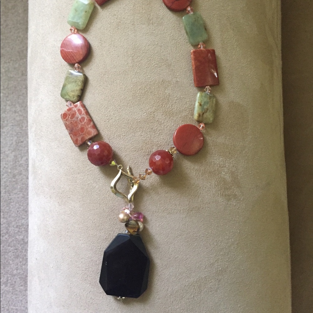 Necklace Genuine Stone Necklace